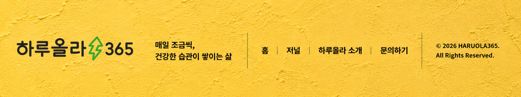 하루올라365 푸터